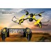 TDR Phoenix WiFi FPV Modular Camera RC Quadcopter with Collision Avoidance and Live Streaming, Black/Yellow   